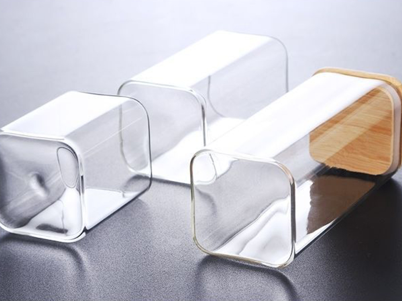 Glass Square Storage Jars