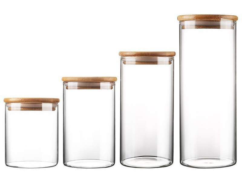 Glass Kitchen Jars 250ml 400ml 700ml 1000ml 1300ml 1600ml
