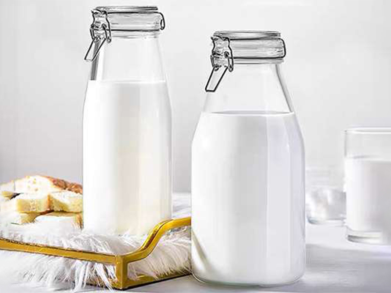 Airtight Jars Portable Glass Milk Bottles