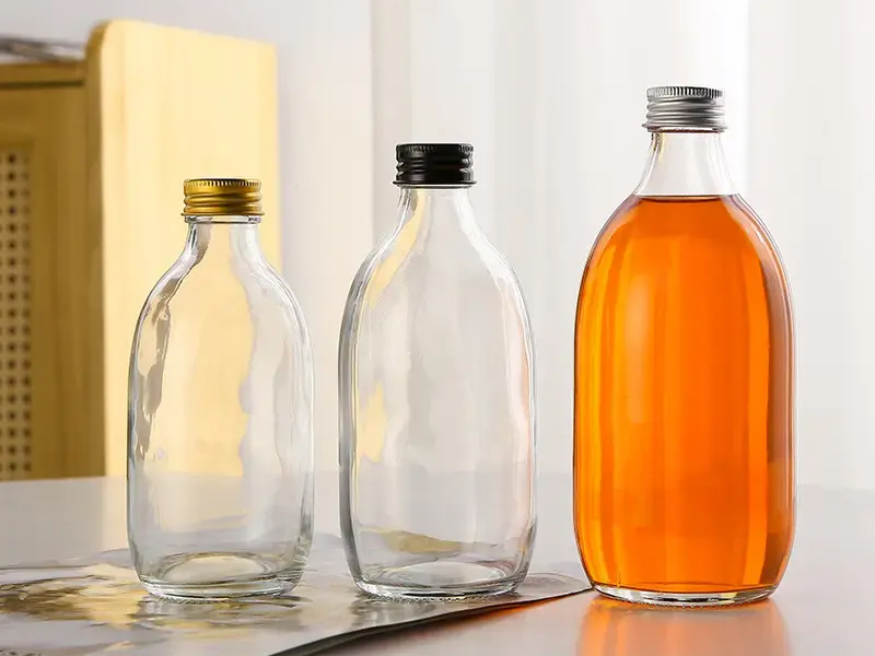 Juice Glass Bottles With Lids