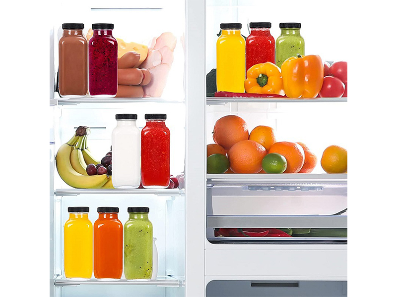 Square Glass Beverage Bottle