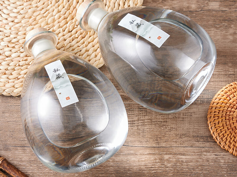 Big Belly Glass Beverage Bottles