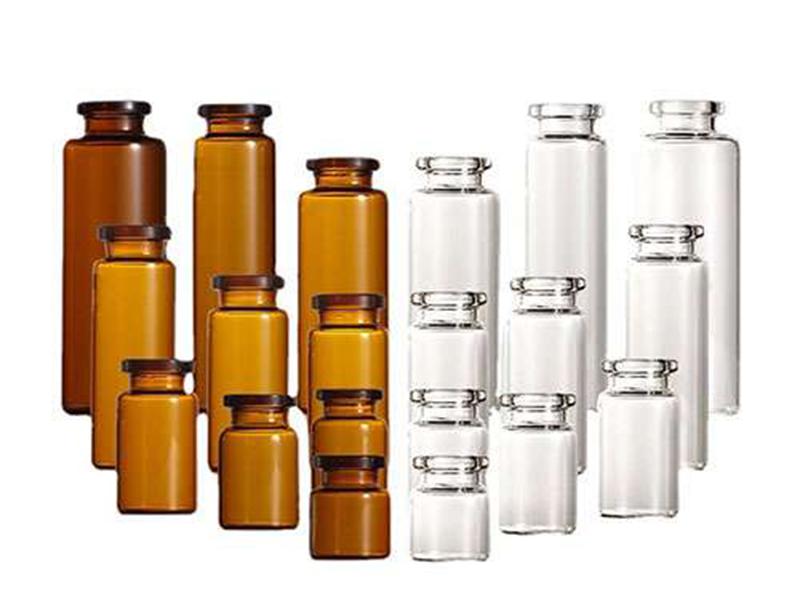 Small Glass Vials with Caps