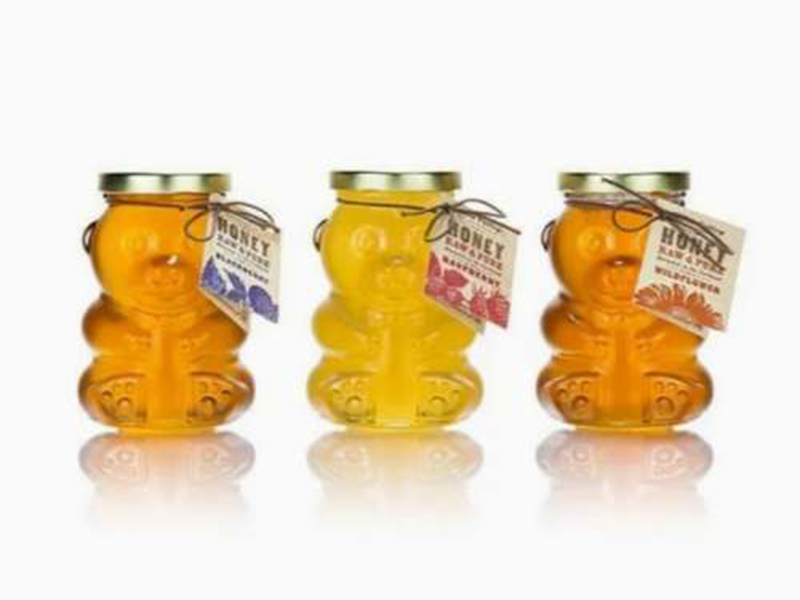 Small Bear Glass Storage Jars