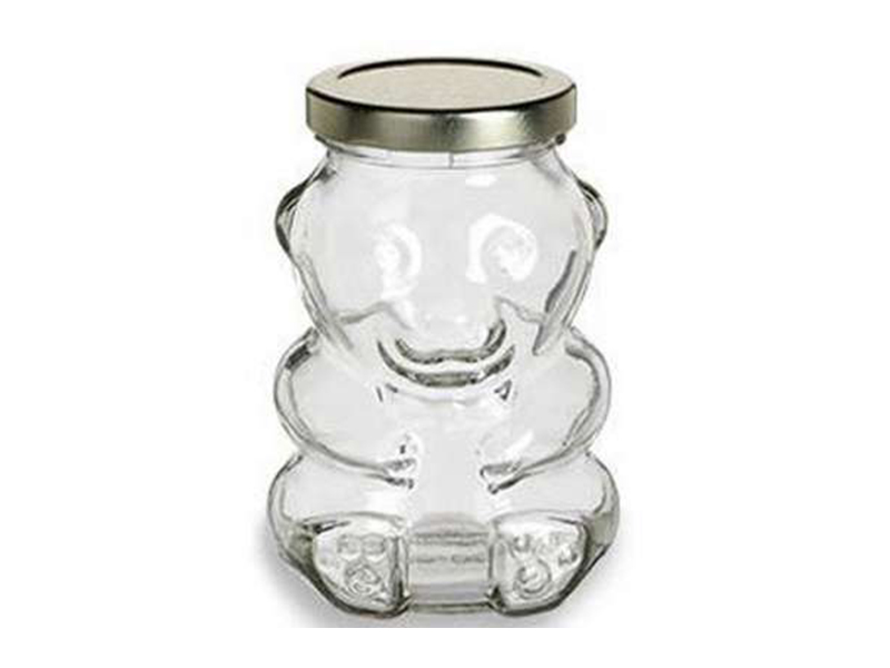 Small Bear Glass Storage Jars 180ml 280ml