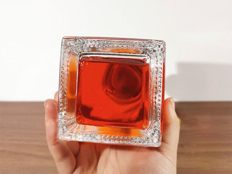 Square Glass Liquor Bottle