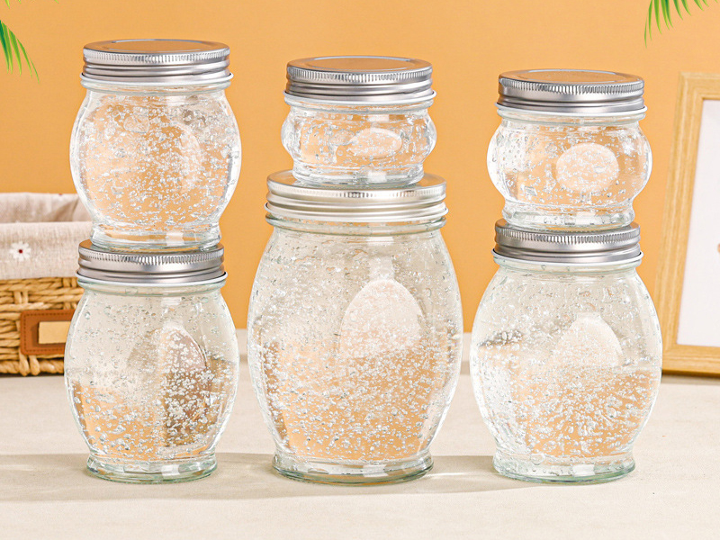 Glass Jars With Gold Lids