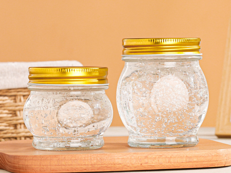 Glass Jars With Gold Lids
