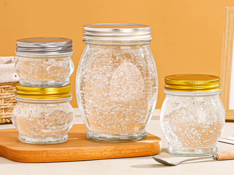 Glass Jars With Gold Lids