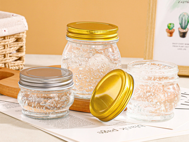 Glass Jars With Gold Lids